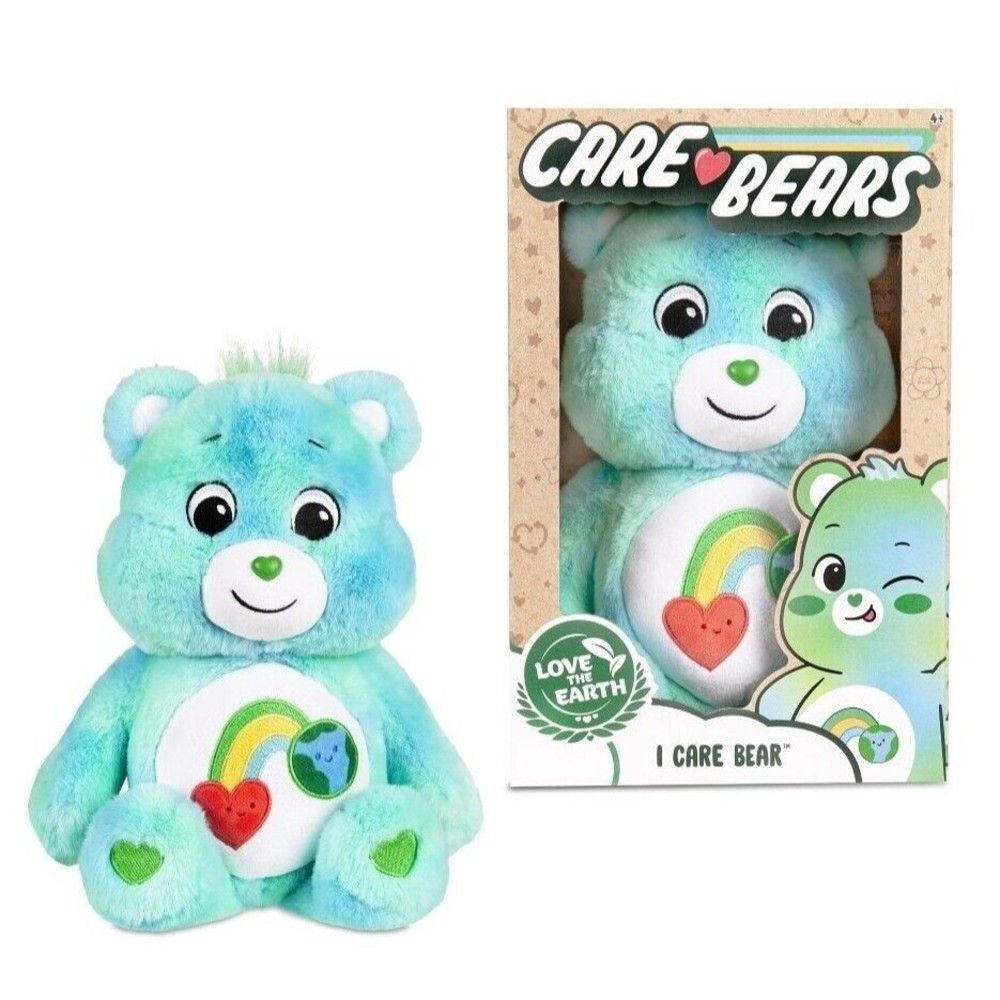 14" Care Bears 'I Care Bear' Love Earth Day Plush Collectible, Limited Edition